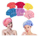 Kit 3 Toucas para seca cabelo Mágica Touca de Banho Absorvente Toalha de Microfibra