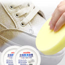 Limpador de Tênis Branco + Esponja /Sapatos Cuidados De Limpeza Creme Sujeira Branqueador De Manchas 120 G