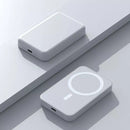 Carregador Portátil Indução para iPhone/Android Magsafe Apple Sem fio Bateria Carga 5000mAh