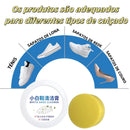 Limpador de Tênis Branco + Esponja /Sapatos Cuidados De Limpeza Creme Sujeira Branqueador De Manchas 120 G