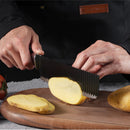 Kit facas de cozinha/Churrasco Profissional Antiaderente 6 Peças Preto