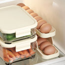 Kit 2 Porta Ovos Suporte 2 Andares Rolante Para Ovos Dispenser Armazena